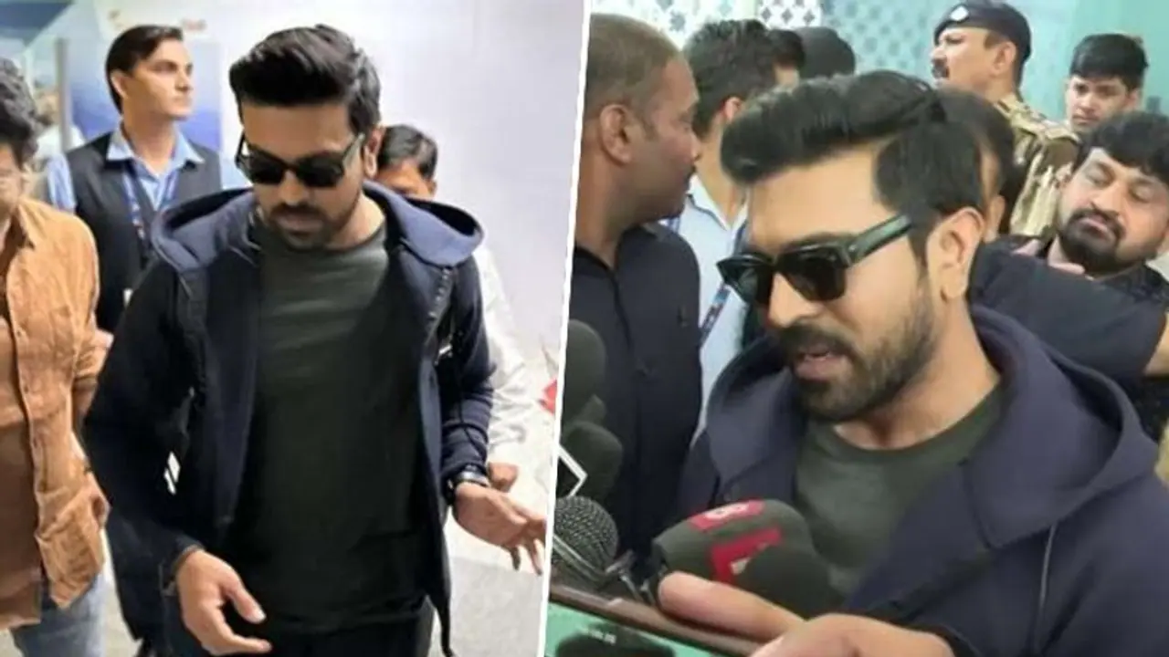 Ram Charan's warm welcome in Delhi after Oscar win to meet PM Narendra Modi was cheerful and loud Ram Charan's warm welcome in Delhi after Oscar win to meet PM Narendra Modi was cheerful and loud