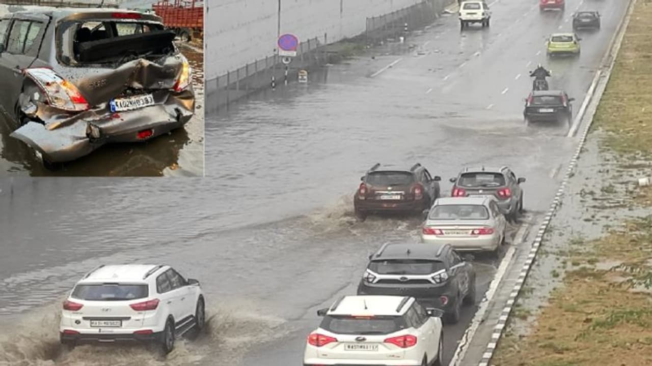 ಒಂದೇ ಮಳೆಗೆ ಬೆಂಗಳೂರು ಮೈಸೂರು ಎಕ್ಸ್‌ಪ್ರೆಸ್‌ವೇ ಬಣ್ಣ ಬಯಲು: ರಸ್ತೆಯಲ್ಲೇ ಕೆಟ್ಟು ನಿಂತ ವಾಹನಗಳು