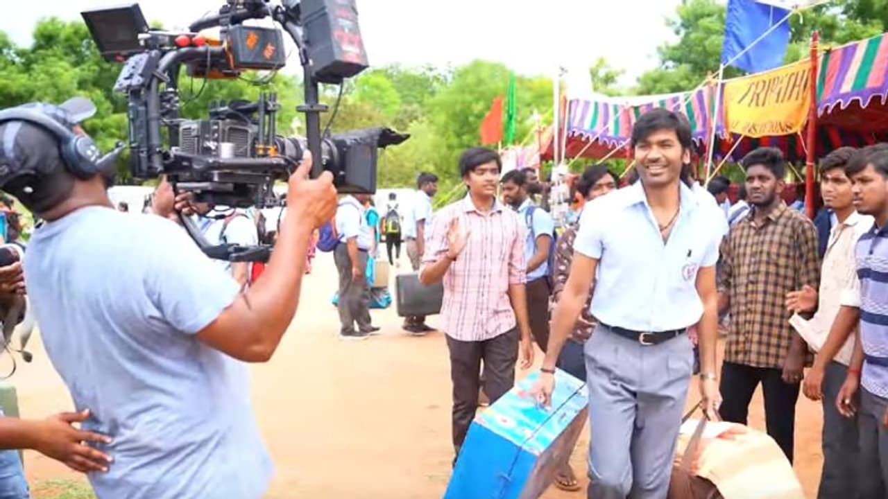 ധനുഷിന്റെ 'വാത്തി' ചിത്രീകരിച്ചത് ഇങ്ങനെ, വീഡിയോ പുറത്ത്