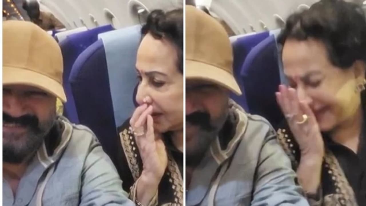 ഫ്ളൈറ്റിനകത്ത് പ്രേം നസീറായി ജയറാം; കുടുകുടെ ചിരിച്ച് ഷീലാമ്മ, 'ഓള്‍ഡ് ഈസ് ​ഗോൾഡ്' എന്ന് ആരാധകർ