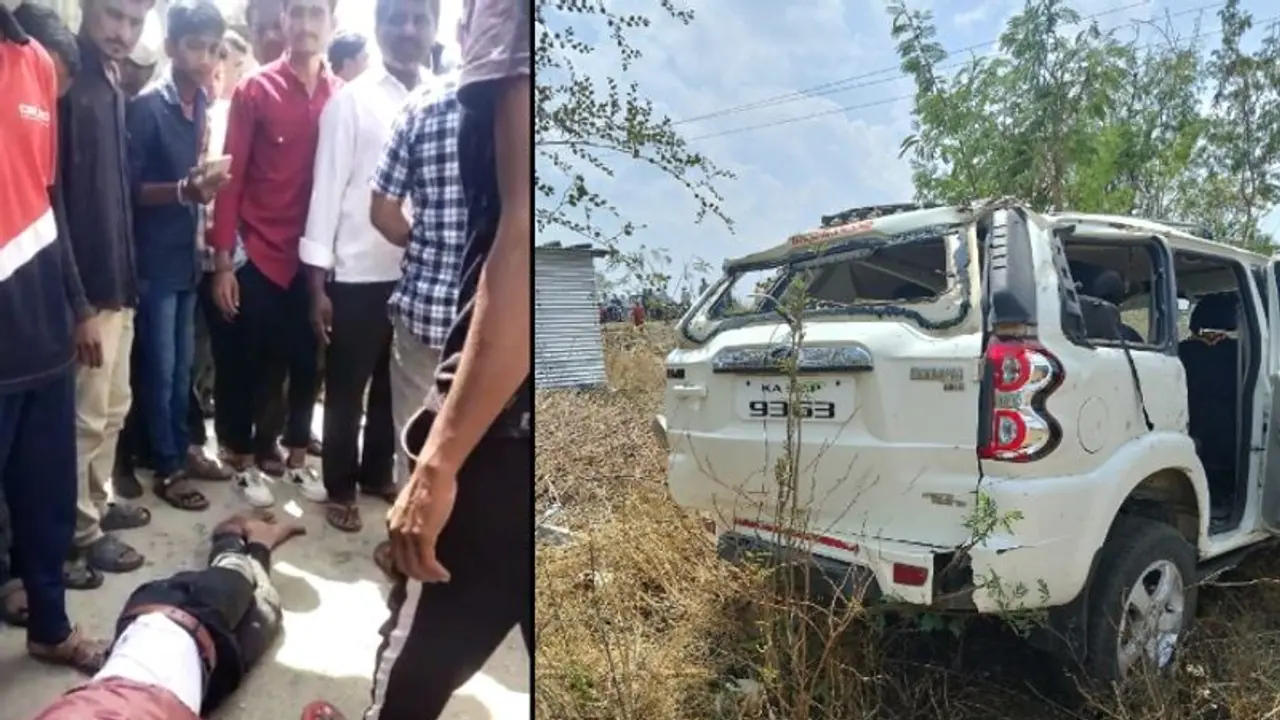 ಮಗು ಜೀವ ಉಳಿಸಲು ಹೋಗಿ ಸ್ಕಾರ್ಪಿಯೋ ಪಲ್ಟಿ: ಓರ್ವ ಸಾವು, ಐವರು ಗಂಭೀರ