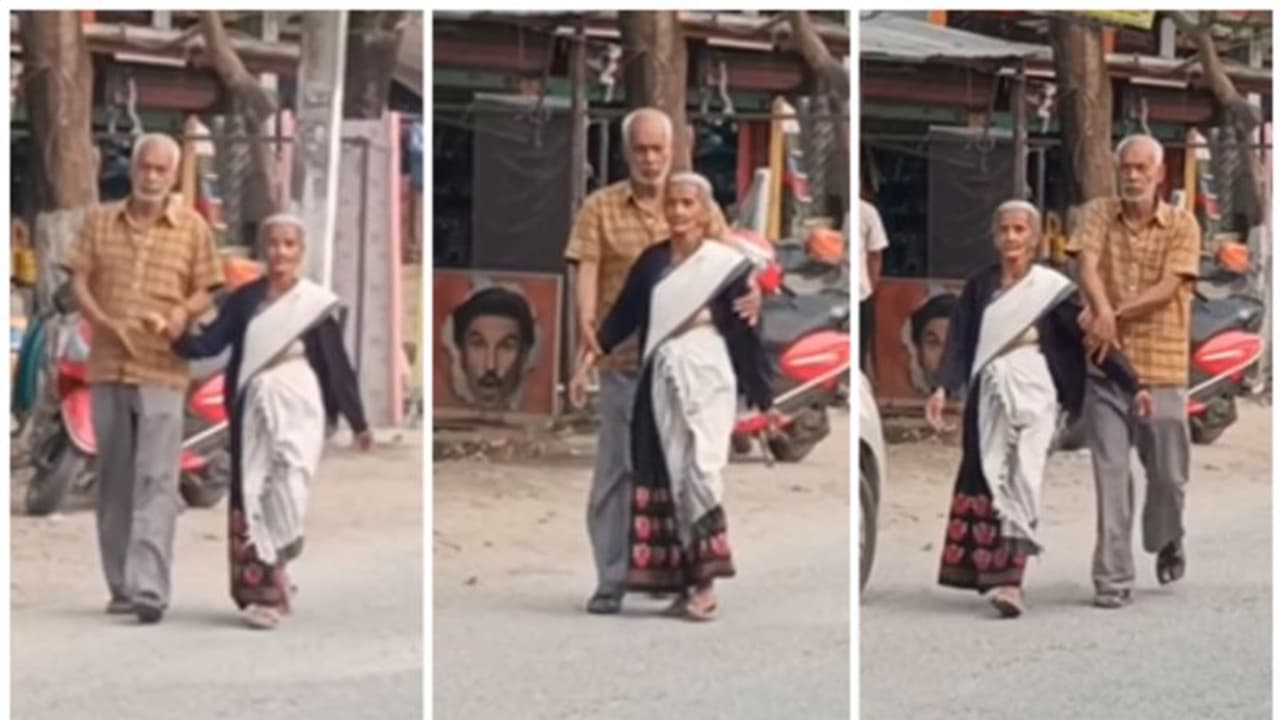 Viral Video: കരുതലിന്റെ കരസ്പര്ശം; റോഡിലെ വാഹനങ്ങളില് നിന്നും ഭാര്യയെ സുരക്ഷിതനാക്കുന്ന ഭര്ത്താവ്! Viral Video: കരുതലിന്റെ കരസ്പര്ശം; റോഡിലെ വാഹനങ്ങളില് നിന്നും ഭാര്യയെ സുരക്ഷിതനാക്കുന്ന ഭര്ത്താവ്!