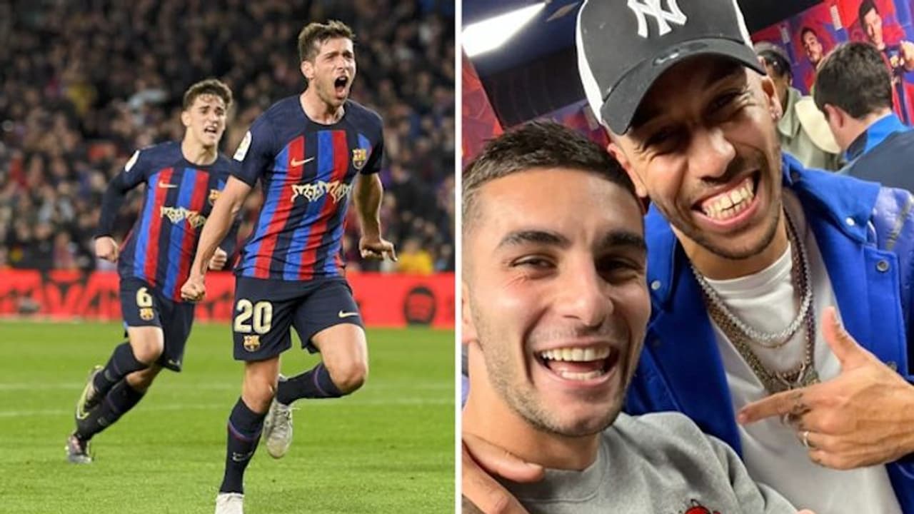 VIRAL PHOTO: Chelsea's Aubameyang in Barcelona dressing room after El Clasico win sends fans into a tizzy VIRAL PHOTO: Chelsea's Aubameyang in Barcelona dressing room after El Clasico win sends fans into a tizzy