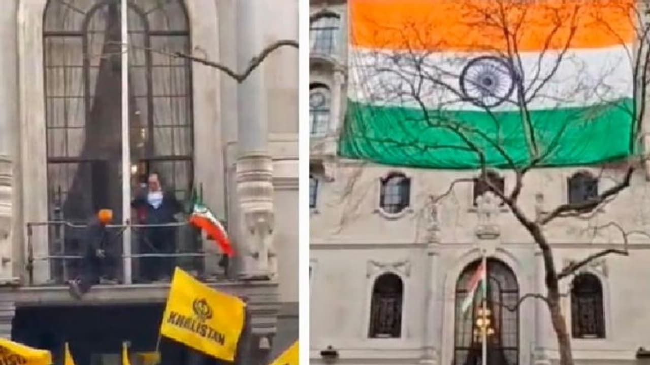 ಭಾರತದ ರಾಷ್ಟ್ರಧ್ವಜ ಕೆಳಗಿಳಿಸಿದ ಓರ್ವನ ಬಂಧನ: ಇನ್ನಷ್ಟು ದೊಡ್ಡ ರಾಷ್ಟ್ರಧ್ವಜ ಹಾರಿಸಿದ ದೂತಾವಾಸ