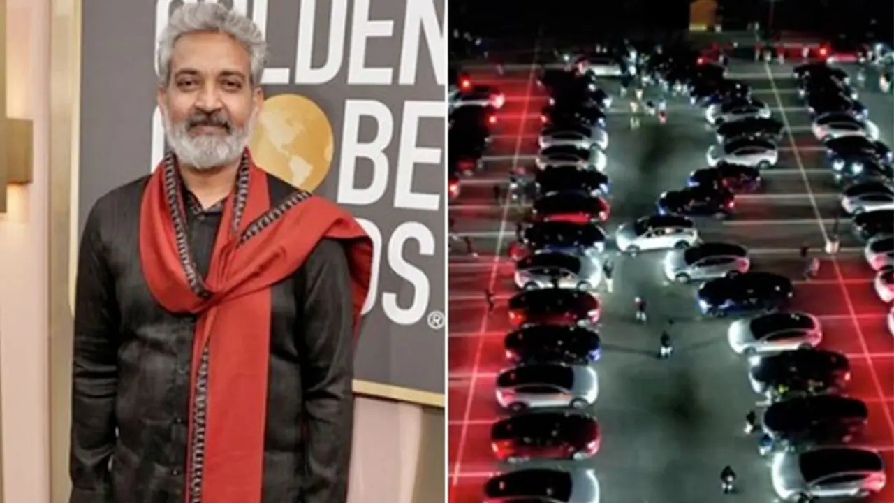 ನಾಟು ನಾಟು ಹಾಡಿಗೆ 'ಟೆಸ್ಲಾ ಲೈಟ್‌ ಶೋ' ಗೌರವ, ರಾಜಮೌಳಿ ಏನಂದ್ರು?