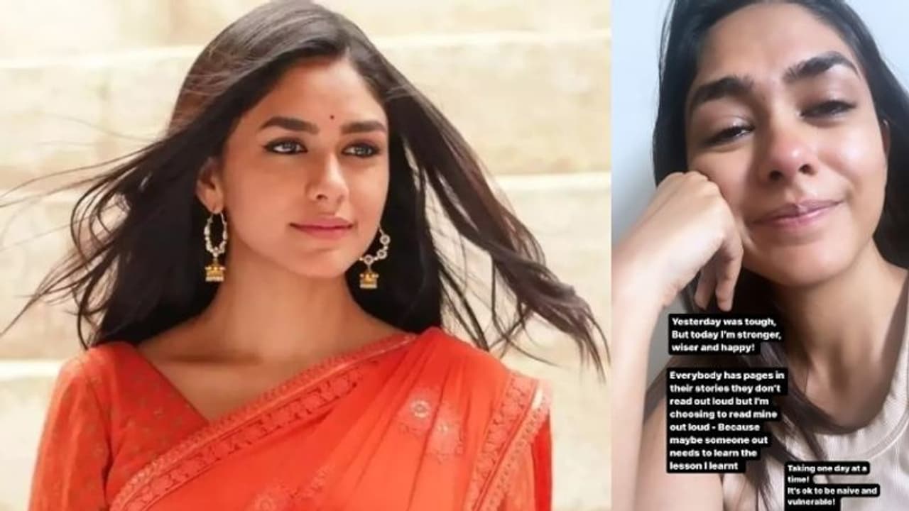 ನಿನ್ನೆ ಕಷ್ಟವಿತ್ತು, ಇವತ್ತು ಸ್ಟ್ರಾಂಗ್ ಆಗಿದ್ದೇನೆ: ಕಣ್ಣೀರಿಟ್ಟ 'ಸೀತಾರಾಮಂ' ನಟಿ ಮೃಣಾಲ್ ನಿನ್ನೆ ಕಷ್ಟವಿತ್ತು, ಇವತ್ತು ಸ್ಟ್ರಾಂಗ್ ಆಗಿದ್ದೇನೆ: ಕಣ್ಣೀರಿಟ್ಟ 'ಸೀತಾರಾಮಂ' ನಟಿ ಮೃಣಾಲ್