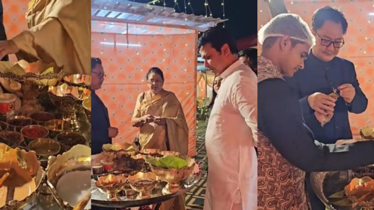 Union Minister Kiren Rijiju enjoys a 'luscious Paan' (Watch) Union Minister Kiren Rijiju enjoys a 'luscious Paan' (Watch)