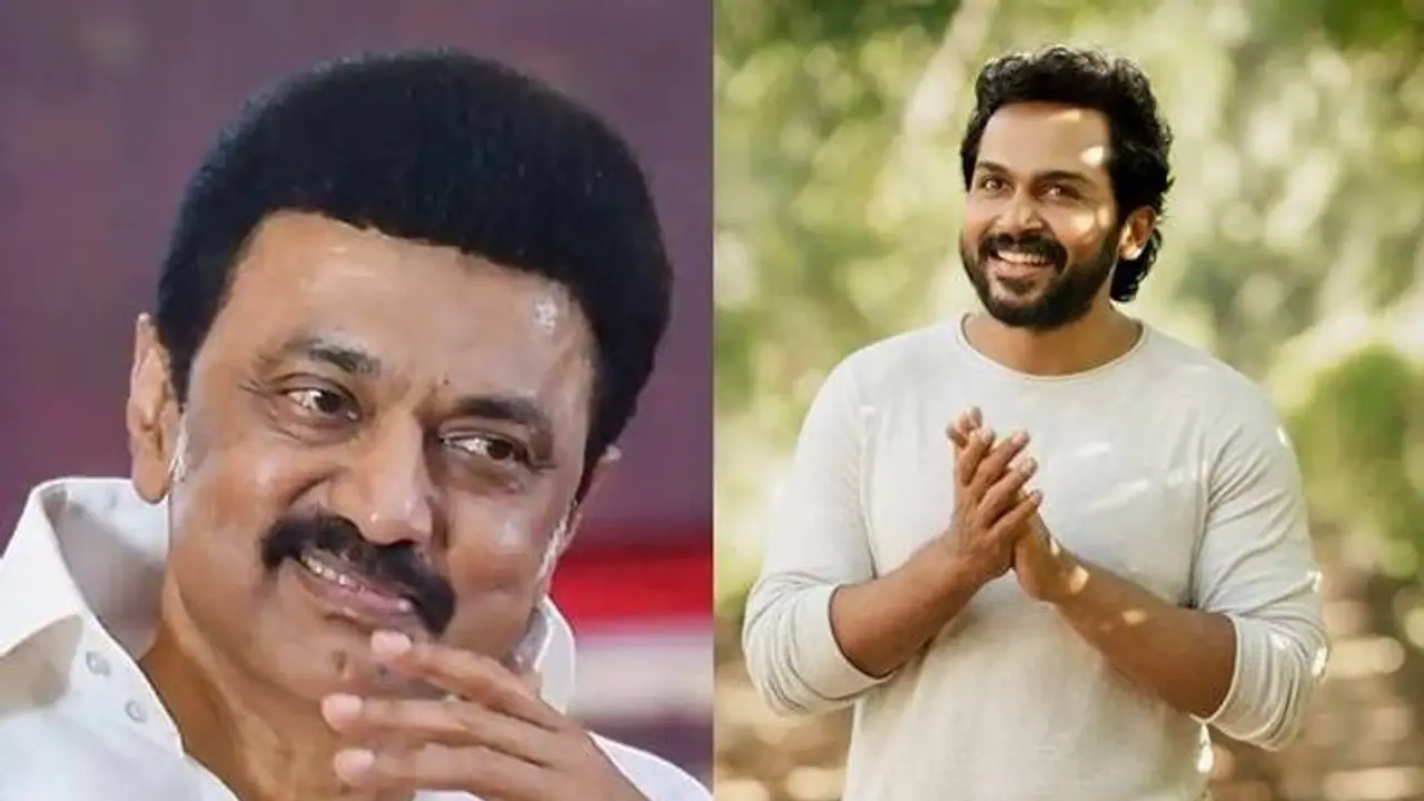 பாராட்டுக்கு நன்றி எனச் 'சொல்ல மாட்டேன்'... நடிகர் கார்த்தியின் வாழ்த்துக்கு முதல்வர் ஸ்டாலின் போட்ட ட்வீட்!
