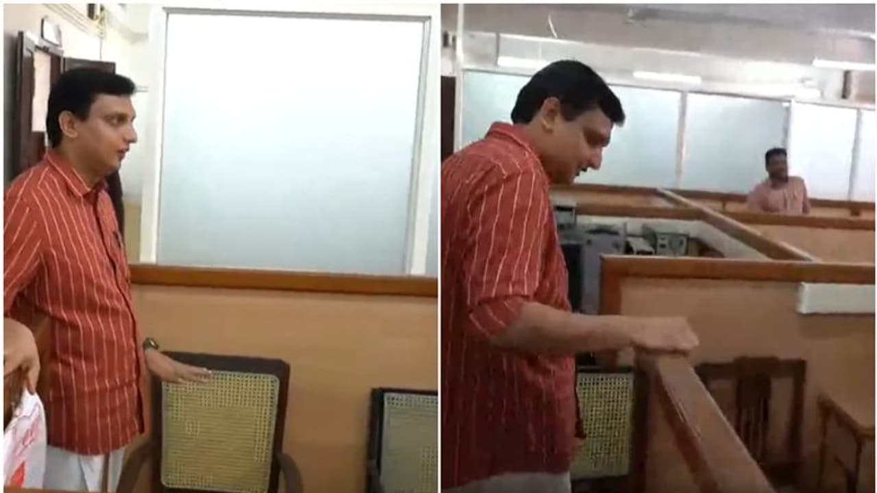 മന്ത്രി എത്തിയപ്പോൾ കാലിയായ ക്യാബിനുകളും കസേരകളും! കുടഞ്ഞിട്ട് സകലതും പരിശോധിച്ച് മുഹമ്മദ് റിയാസ് മന്ത്രി എത്തിയപ്പോൾ കാലിയായ ക്യാബിനുകളും കസേരകളും! കുടഞ്ഞിട്ട് സകലതും പരിശോധിച്ച് മുഹമ്മദ് റിയാസ്