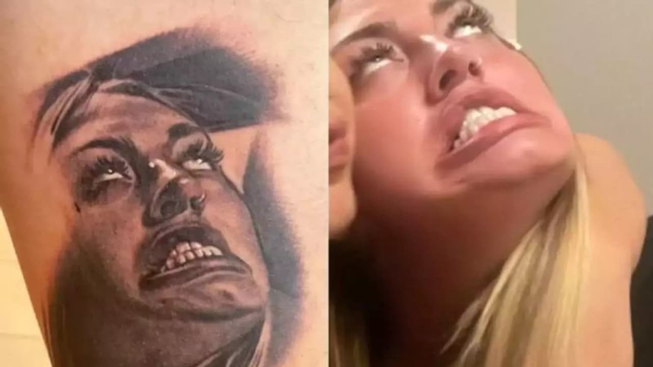 ഭാര്യയുടെ 'അസാധാരണമായ ഭാവം'ടാറ്റൂ ചെയ്ത് ഭര്‍ത്താവ്; കാരണമിതാണ്