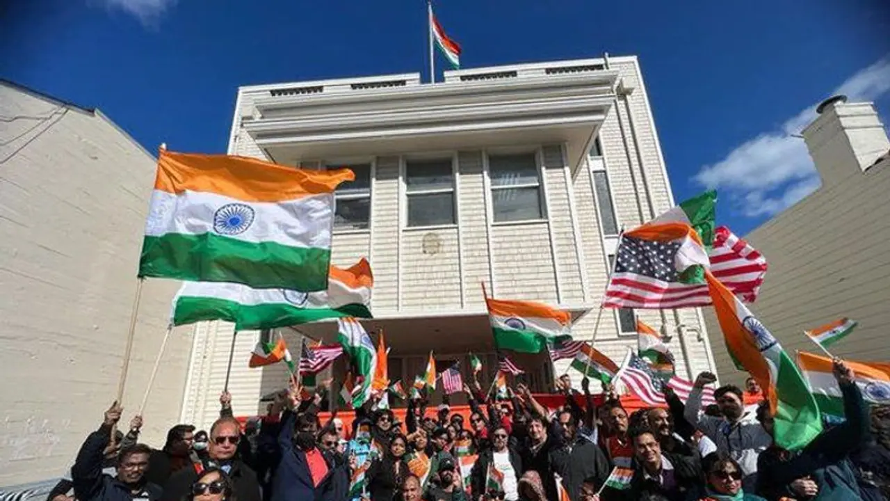 American desis rally for India at San Francisco Consulate, shun pro Khalistan vandals American desis rally for India at San Francisco Consulate, shun pro Khalistan vandals