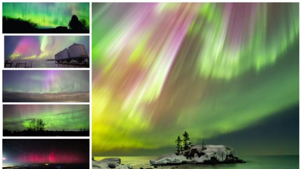 ധ്രുവദീപ്തിയില് തിളങ്ങി കാനഡയും യുഎസും; അതിശയ കാഴ്ചകള് ! ധ്രുവദീപ്തിയില് തിളങ്ങി കാനഡയും യുഎസും; അതിശയ കാഴ്ചകള് !