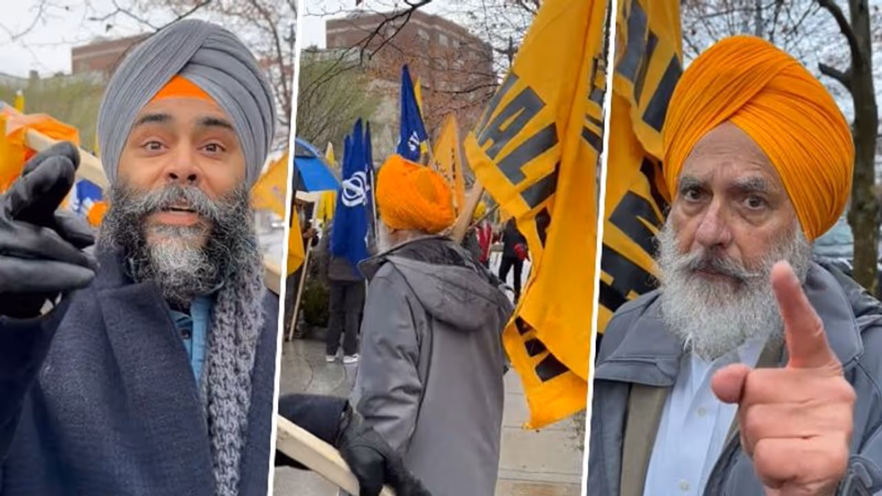 Pro Khalistan supporters attack, abuse Indian origin journalist at Washington embassy Pro Khalistan supporters attack, abuse Indian origin journalist at Washington embassy