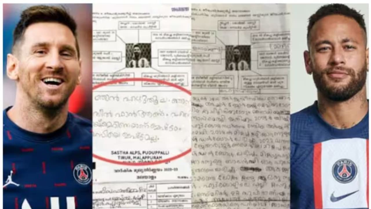 ನಾನು ನೇಯ್ಮಾರ್‌ ಫ್ಯಾನ್‌, ಮೆಸ್ಸಿ ಬಗ್ಗೆ ಪ್ರಶ್ನೆಗೆ ಉತ್ತರಿಸಲ್ಲ ಎಂದ ಕೇರಳ ಬಾಲಕಿ: ಪ್ರಶ್ನೆ ಪತ್ರಿಕೆ ವೈರಲ್‌!