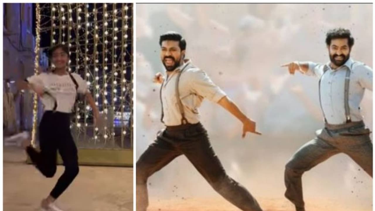 ஆஸ்கர் விருது வென்ற... நாட்டு நாட்டு பாடலுக்கு நடனத்தில் பட்டையை கிளப்பிய இளம்பெண்! வைரலாகும் வீடியோ!