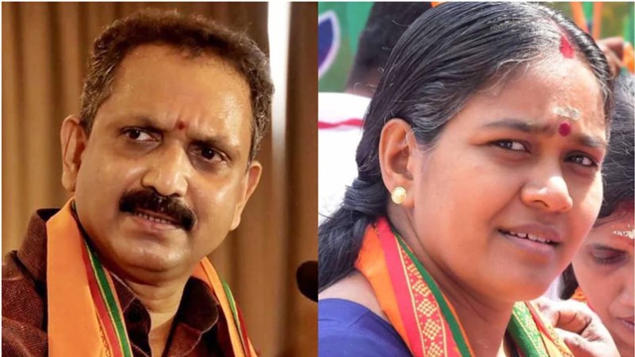 'പണ്ട് ചാനൽ ചർച്ചയിലെ ഒന്നോ രണ്ടോ സ്ത്രീകളെ ഉണ്ടായിരുന്നുള്ളൂ'; വാക്പോരുമായി സുരേന്ദ്രനും ശോഭ സുരേന്ദ്രനും 