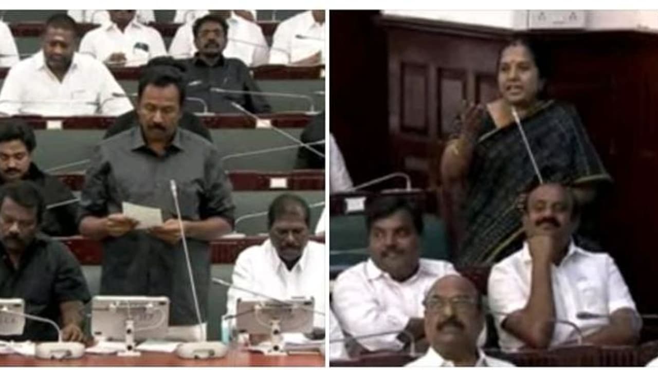 காங்கிரஸ் எம்எல்ஏக்களை போல் சட்டப்பேரவைக்கு கருப்பு உடையில் வந்த வானதி சீனிவாசன்.! என்ன காரணம் தெரியுமா.?