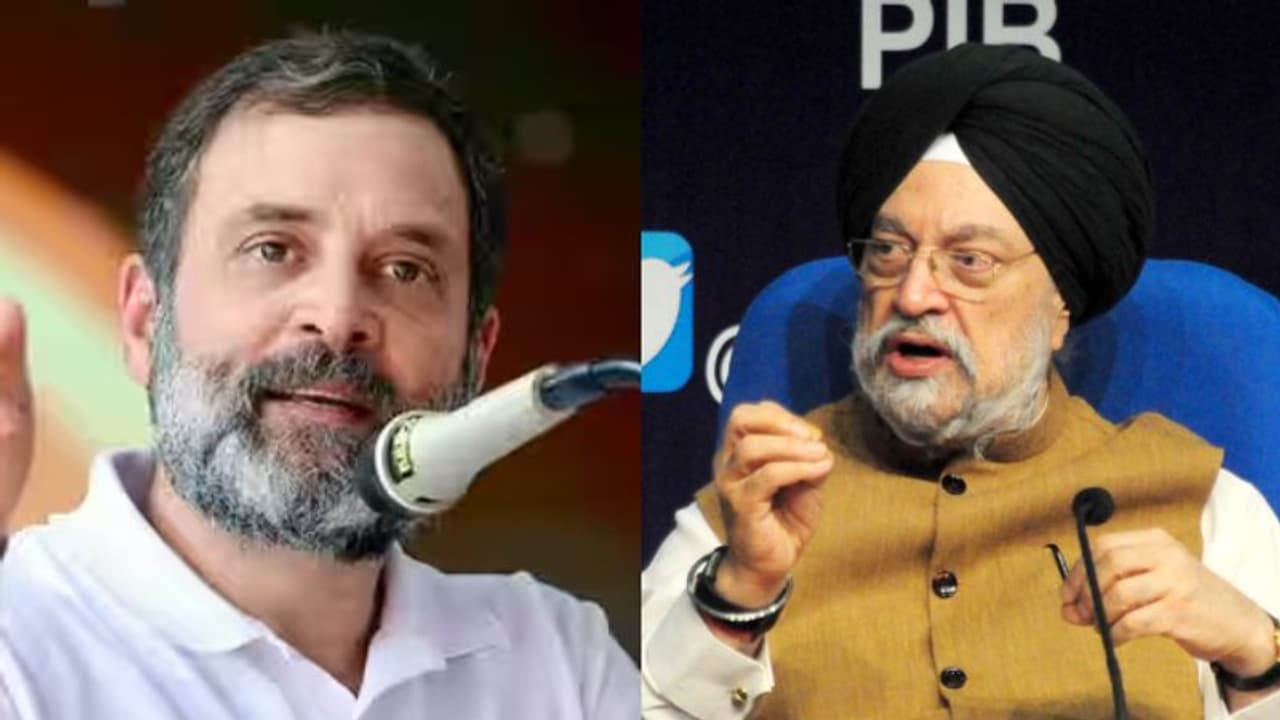 ಕುದುರೆ ರೇಸ್‌ ಓಡಲು ಕತ್ತೆ ತಂದಿದ್ದೀರಿ: ರಾಹುಲ್‌ ಬಗ್ಗೆ ಸಚಿವ ಪುರಿ ಟೀಕೆ