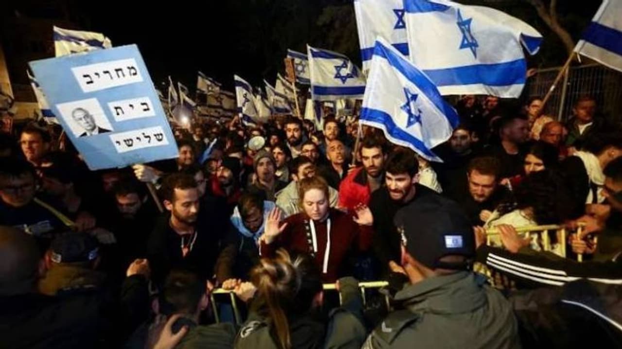 ബെഞ്ചമിൻ നെതന്യാഹുവിനെതിരായ തൊഴിലാളി സമരത്തിന് ഐക്യദാർഢ്യം, ദില്ലിയിലെ ഇസ്രായേൽ എംബസി അടച്ചു