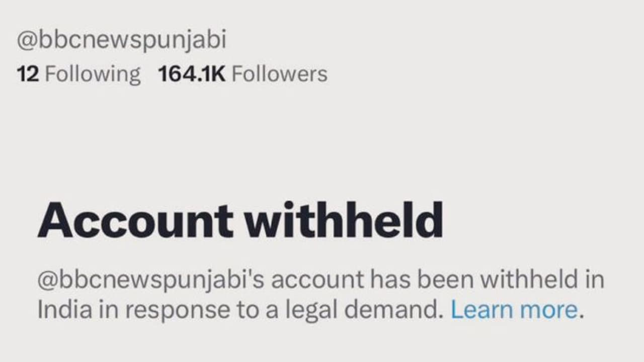 BBC News Punjabi Twitter handle withheld in India BBC News Punjabi Twitter handle withheld in India