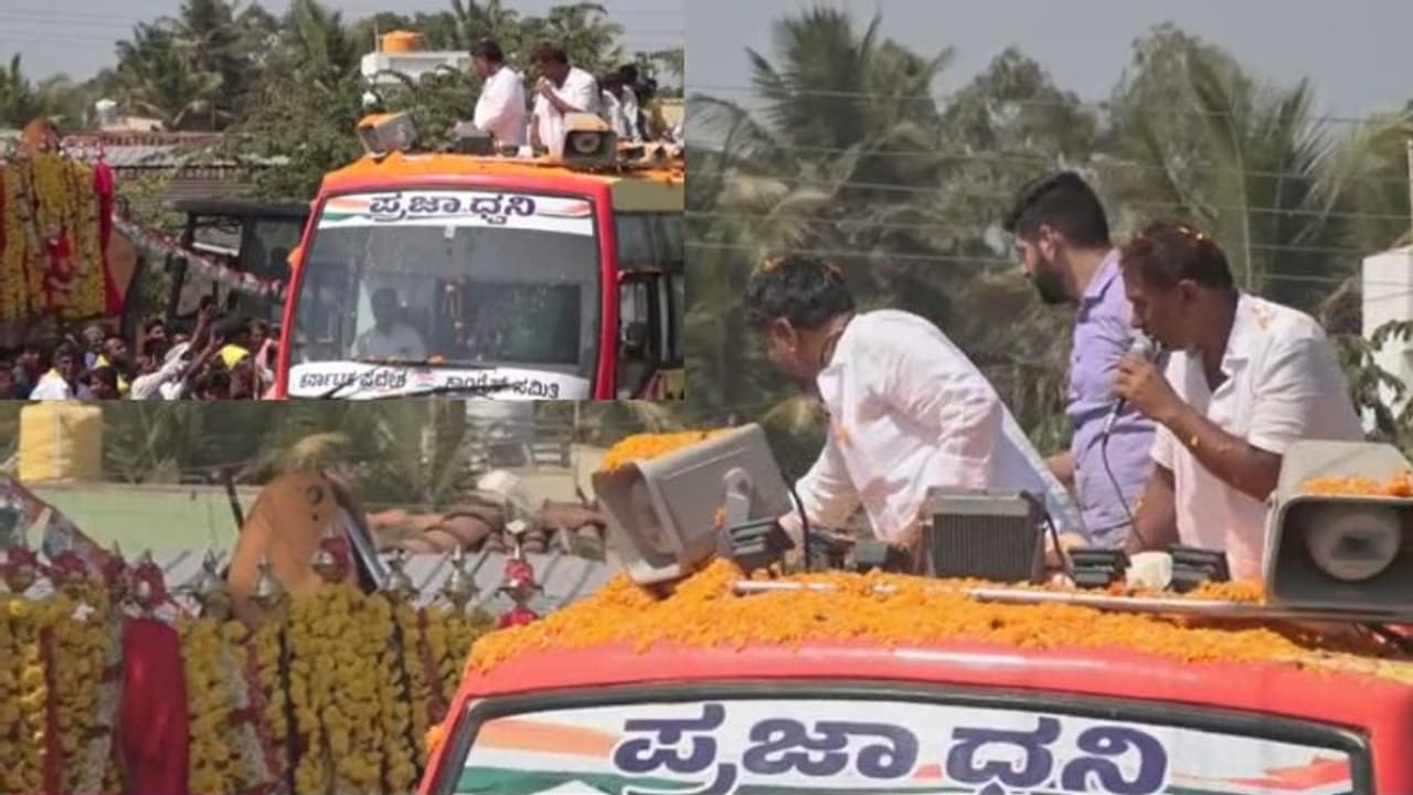 Karnataka Election 2023: Congress chief DK Shivakumar booked for throwing Rs 500 notes at rally Karnataka Election 2023: Congress chief DK Shivakumar booked for throwing Rs 500 notes at rally