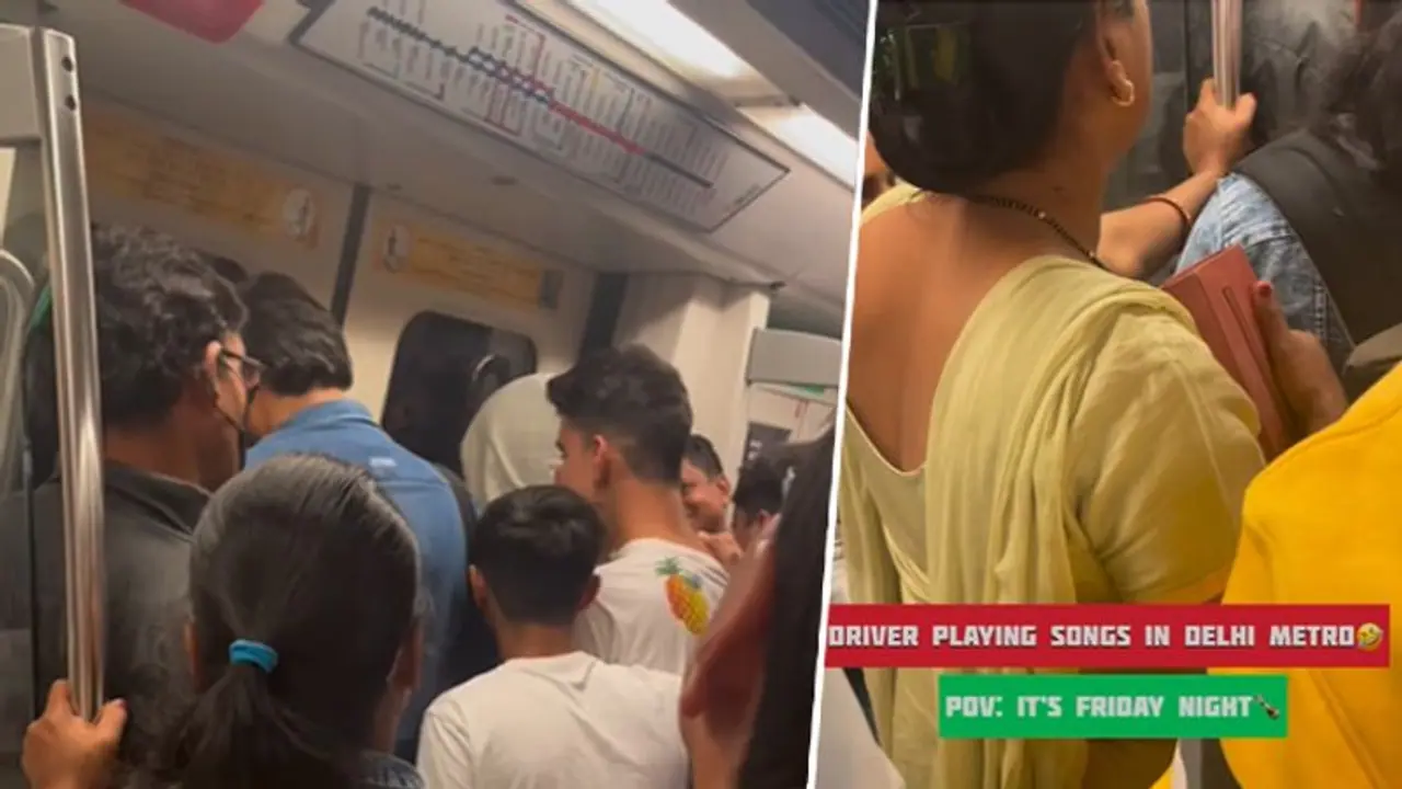 WATCH: Video of 'Haryanvi song' being played in Delhi Metro coach goes viral