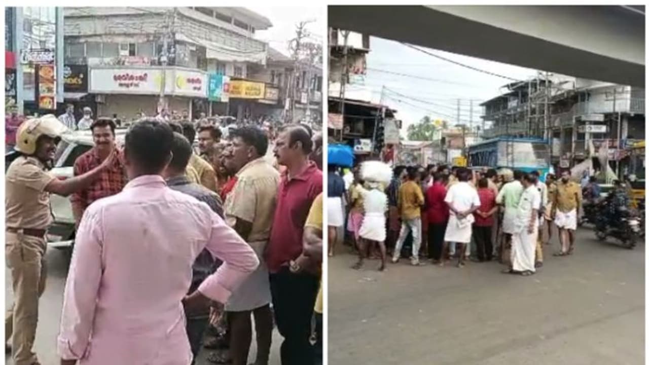 ബസ് ജീവനക്കാരുടെ മിന്നൽ പണിമുടക്ക്; കാർ യാത്രക്കാരുമായുള്ള സംഘർഷത്തെ തുടർന്ന്; പൊലീസുമായി ഉന്തും തള്ളും ബസ് ജീവനക്കാരുടെ മിന്നൽ പണിമുടക്ക്; കാർ യാത്രക്കാരുമായുള്ള സംഘർഷത്തെ തുടർന്ന്; പൊലീസുമായി ഉന്തും തള്ളും
