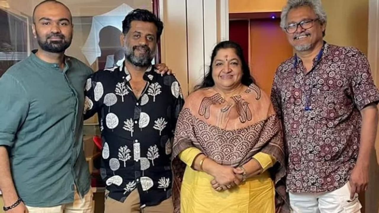 മമ്മൂട്ടിയുടെ 'കാതലി'നായി കെ എസ് ചിത്രയുടെ പാട്ട് മമ്മൂട്ടിയുടെ 'കാതലി'നായി കെ എസ് ചിത്രയുടെ പാട്ട്