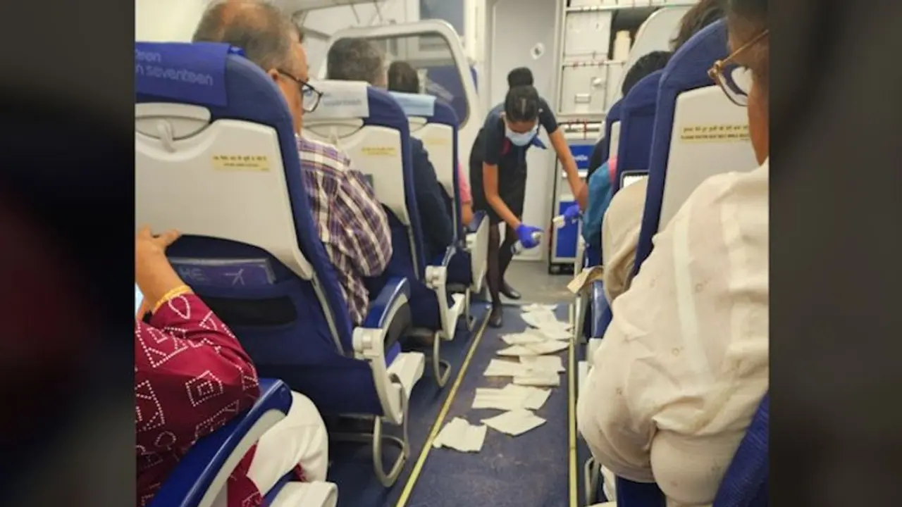 Drunk IndiGo passenger vomits, defecates near toilet; netizens praise crew for cleaning mess