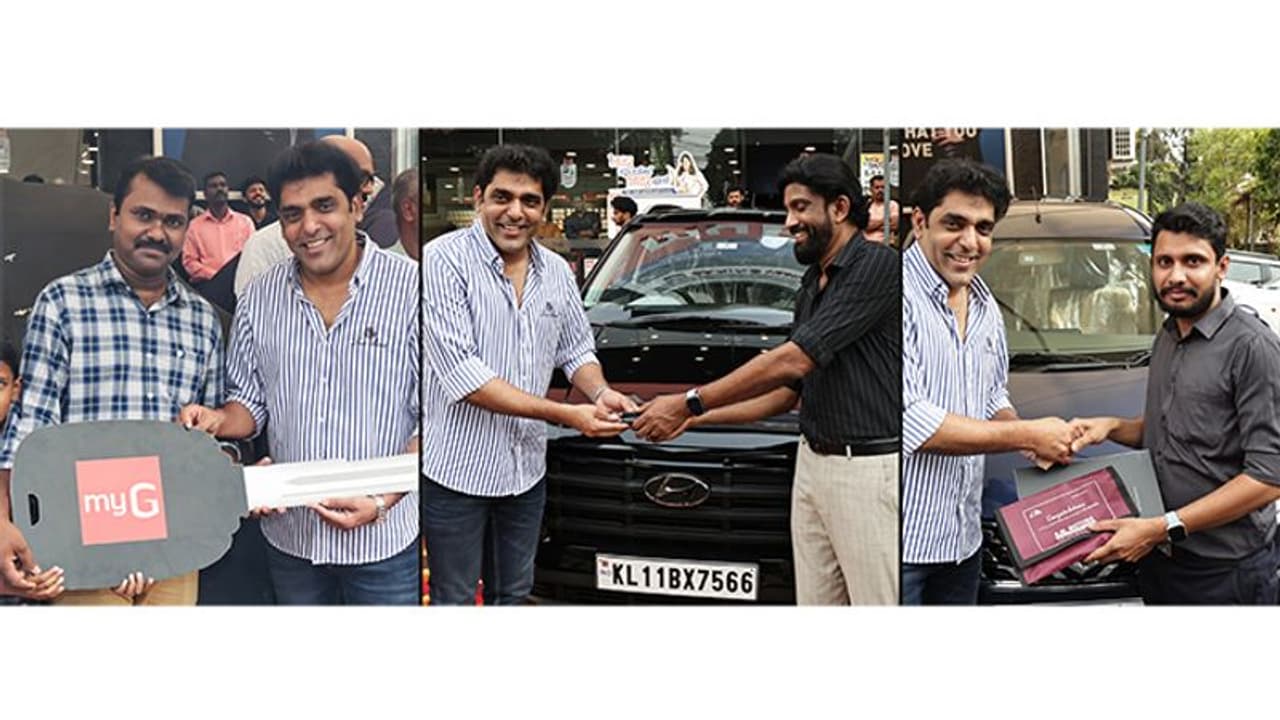 മൂന്ന് ജീവനക്കാര്ക്ക് കാര് സമ്മാനിച്ച് മൈജി മൂന്ന് ജീവനക്കാര്ക്ക് കാര് സമ്മാനിച്ച് മൈജി