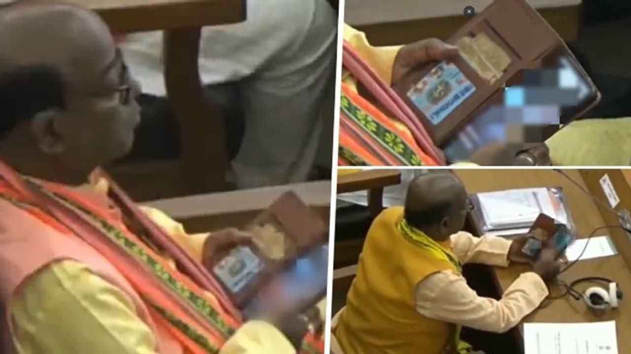 Tripura: BJP MLA caught watching porn on mobile during Assembly session; watch video Tripura: BJP MLA caught watching porn on mobile during Assembly session; watch video