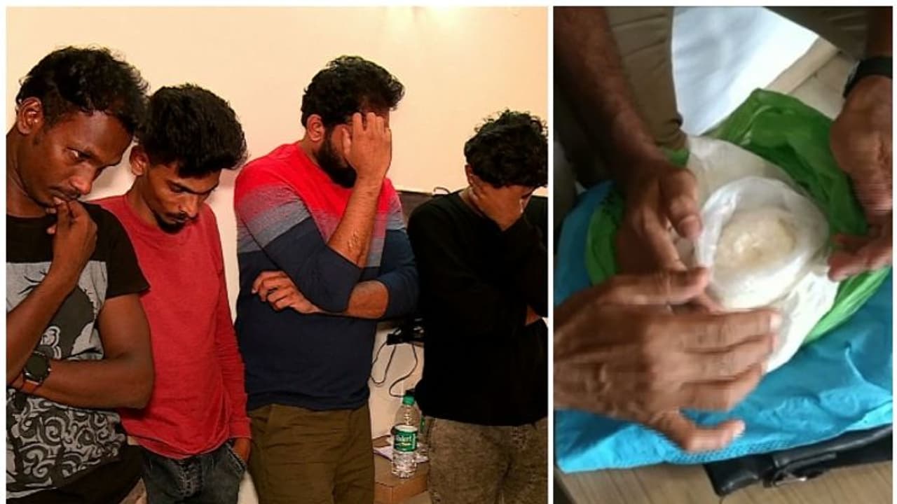 കൊച്ചിയിലെ ഹോട്ടലിൽ വന് ലഹരിമരുന്ന് വേട്ട; ഒരു കോടി രൂപയുടെ എംഡിഎംഎയുമായി 4 യുവാക്കള് പിടിയില് കൊച്ചിയിലെ ഹോട്ടലിൽ വന് ലഹരിമരുന്ന് വേട്ട; ഒരു കോടി രൂപയുടെ എംഡിഎംഎയുമായി 4 യുവാക്കള് പിടിയില്