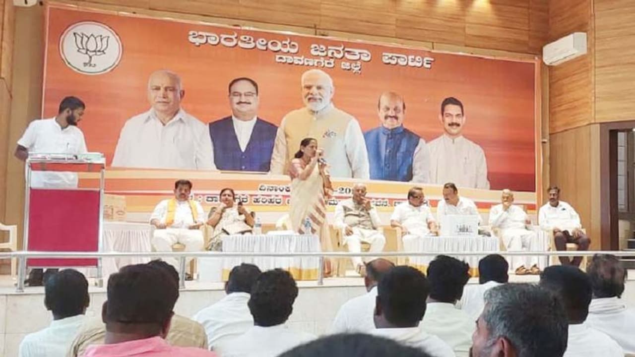 ದಾವಣಗೆರೆಯಲ್ಲಿ ಕಾರ್ಯಕರ್ತರ ಅಭಿಪ್ರಾಯ ಆಧರಿಸಿ, ಟಿಕೆಟ್‌ ಹಂಚಿಕೆ: ಶೋಭಾ ಕರಂದ್ಲಾಜೆ