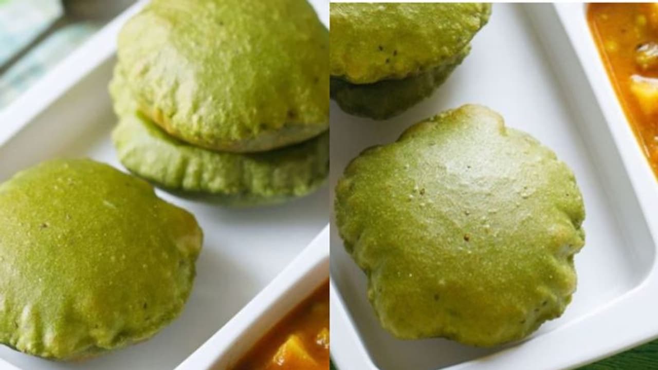 പാലക് ചീര കൊണ്ട് രുചികരമായ പൂരി ; റെസിപ്പി പാലക് ചീര കൊണ്ട് രുചികരമായ പൂരി ; റെസിപ്പി