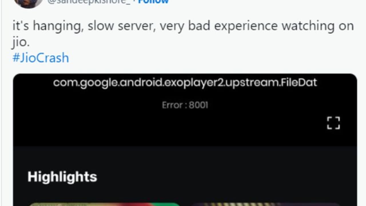 ഒച്ചിഴയും വേഗം! ഐപിഎല് ആരാധകരുടെ ക്ഷമ പരീക്ഷിച്ച് ജിയോ സിനിമ; പരാതി പ്രളയം, ഒടുവില് മാപ്പ് ഒച്ചിഴയും വേഗം! ഐപിഎല് ആരാധകരുടെ ക്ഷമ പരീക്ഷിച്ച് ജിയോ സിനിമ; പരാതി പ്രളയം, ഒടുവില് മാപ്പ്