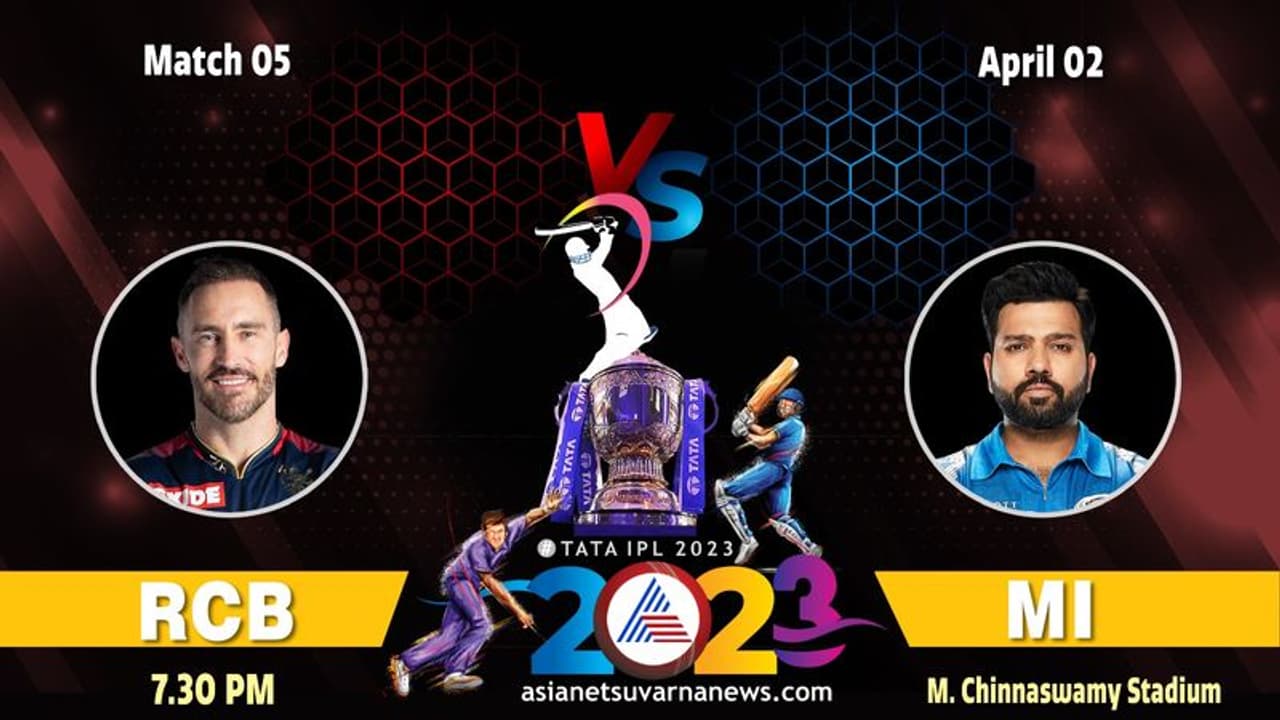 IPL 2023: ಇಂದು ಆರ್ಸಿಬಿಗೆ ಮುಂಬೈ ಇಂಡಿಯನ್ಸ್ ಮೊದಲ ಚಾಲೆಂಜ್ IPL 2023: ಇಂದು ಆರ್ಸಿಬಿಗೆ ಮುಂಬೈ ಇಂಡಿಯನ್ಸ್ ಮೊದಲ ಚಾಲೆಂಜ್