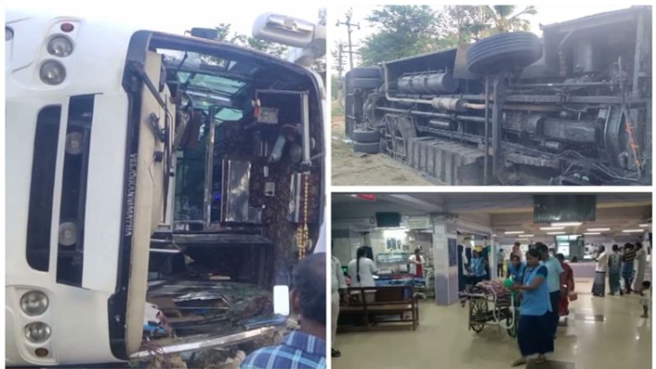 വേദനയായി വേളാങ്കണ്ണി തീർത്ഥയാത്രാ സംഘത്തിന്റെ ബസ് അപകടം, മരിച്ചത് തൃശൂർ സ്വദേശികളായ ഒരു സ്ത്രീയും കുഞ്ഞും 