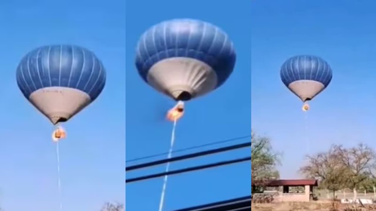 ആകാശത്ത് വെച്ച് എയർ ബലൂണിന് തീപിടിച്ചു, പേടിച്ച് താഴേക്ക് ചാടിയ രണ്ട് പേർ മരിച്ചു, കുട്ടിക്ക് പൊള്ളൽ