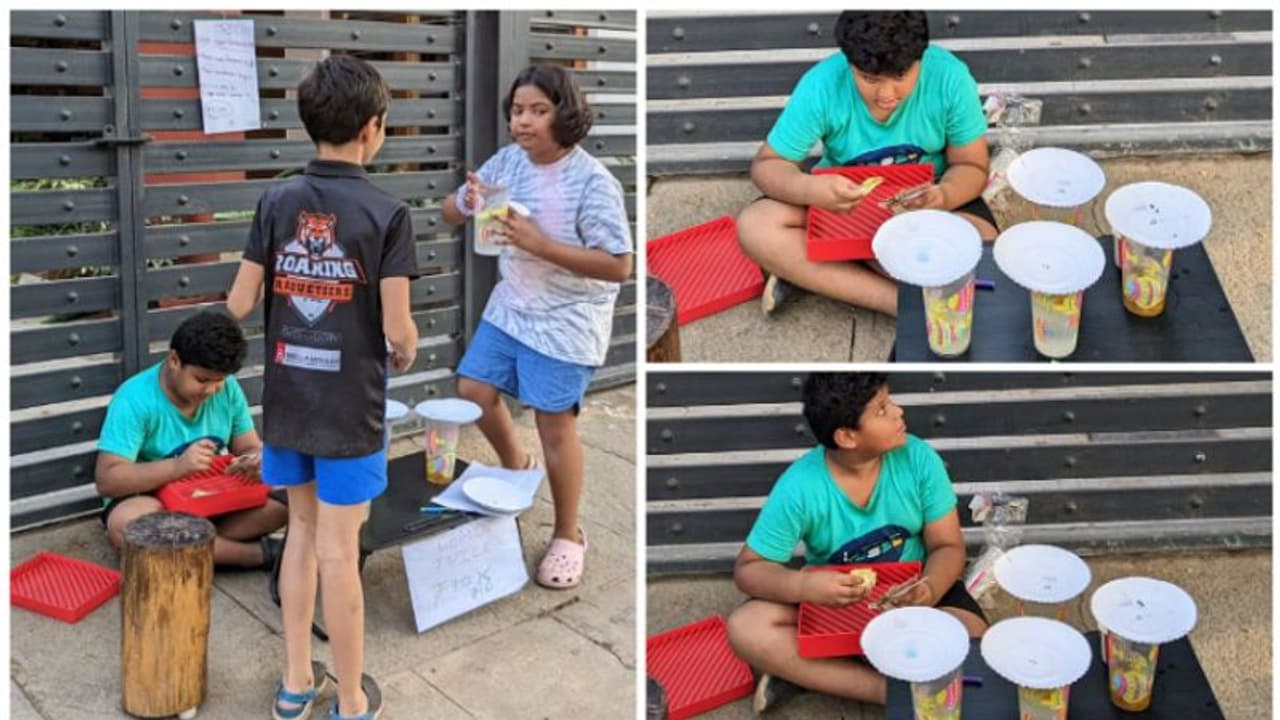 'അങ്ങനെ ഒരു അവധിക്കാലത്ത്'; ബെംഗളൂരു നഗരത്തില്‍ നാരങ്ങാവെള്ളം വില്‍ക്കുന്ന കുട്ടികള്‍; കുറിപ്പ് വൈറല്‍ 