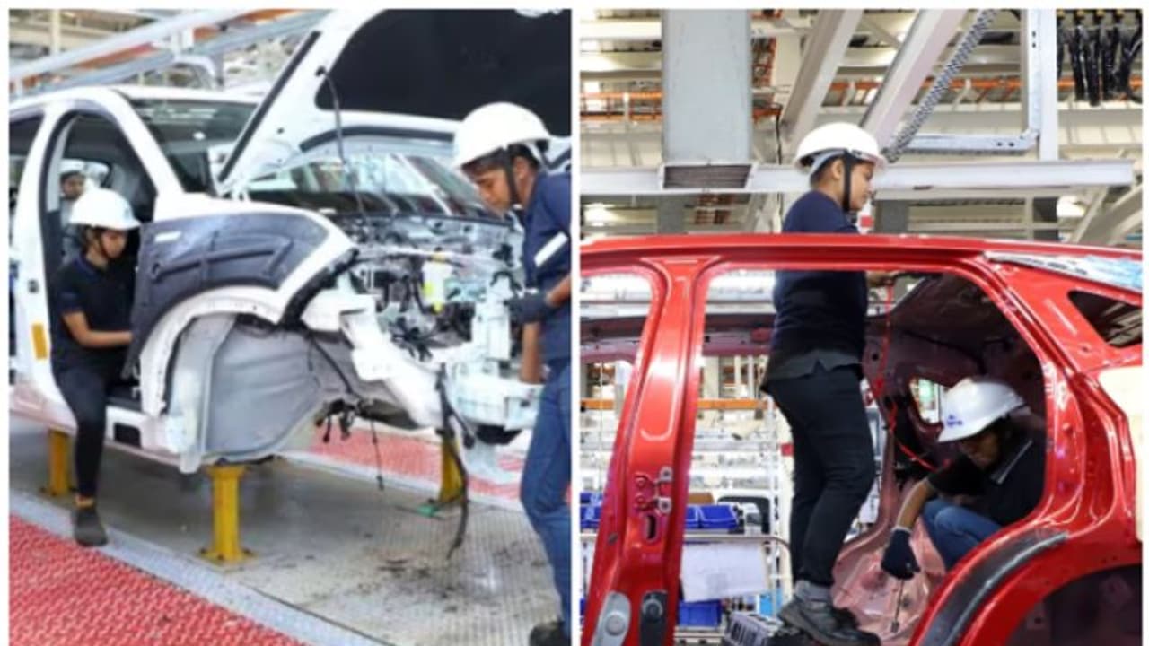 പെണ്ണിന്റെ കൈക്കരുത്ത് സമം ഉടയാത്ത ഉരുക്കുറപ്പ്, ടാറ്റയുടെ കരുത്തൻ വണ്ടികള് ഉണ്ടാക്കുന്നത് വനിതകള് മാത്രം! പെണ്ണിന്റെ കൈക്കരുത്ത് സമം ഉടയാത്ത ഉരുക്കുറപ്പ്, ടാറ്റയുടെ കരുത്തൻ വണ്ടികള് ഉണ്ടാക്കുന്നത് വനിതകള് മാത്രം!