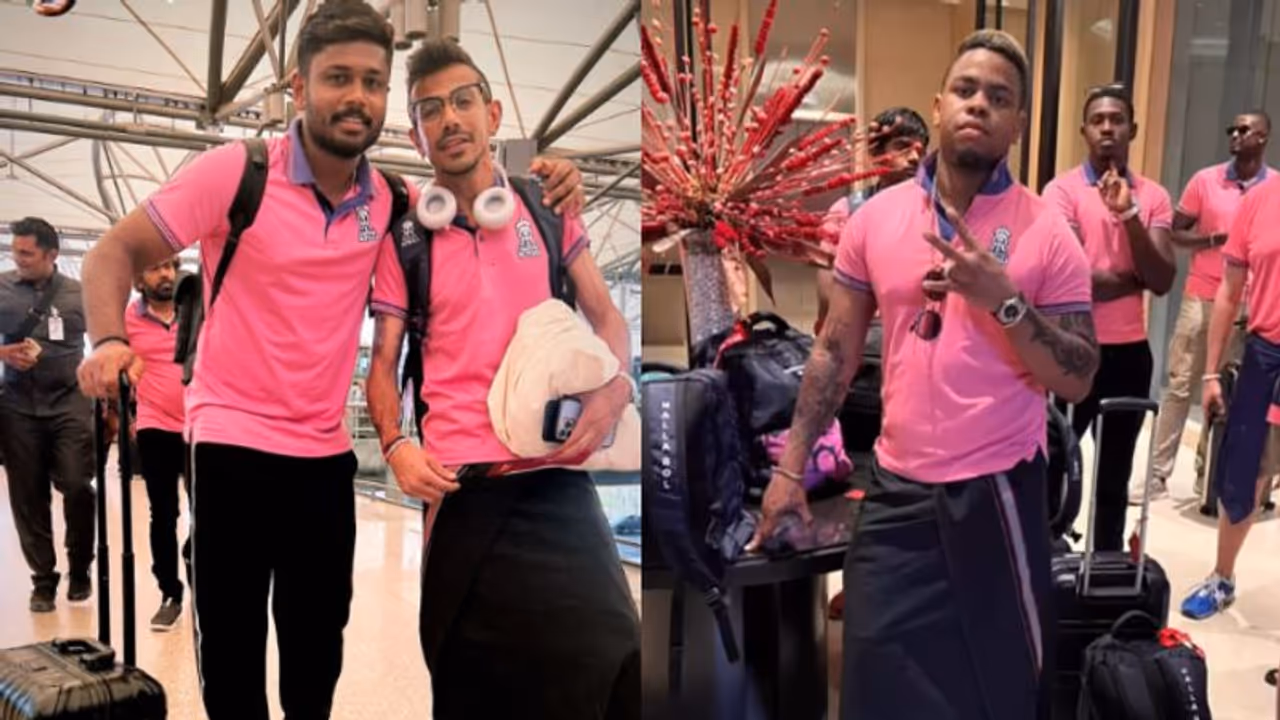 മുണ്ടുടുത്ത് ഹെറ്റ്‌മെയറും ചഹലും; രാജസ്ഥാന്‍ റോയല്‍സ് സഞ്ജു മയം ചിത്രങ്ങള്‍ വൈറല്‍ 