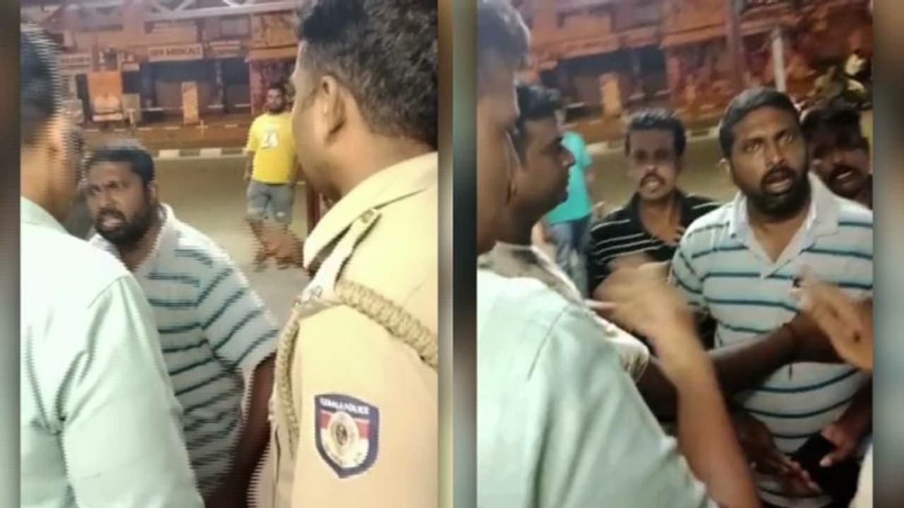 കസ്റ്റഡിയിലെടുത്ത ഡിവൈഎഫ്ഐ പ്രവര്‍ത്തകനെ വിടണം, സ്റ്റേഷനു മുന്നിൽ സിപിഎം ബ്രാഞ്ച് സെക്രട്ടറിയുടെ അഴിഞ്ഞാട്ടം