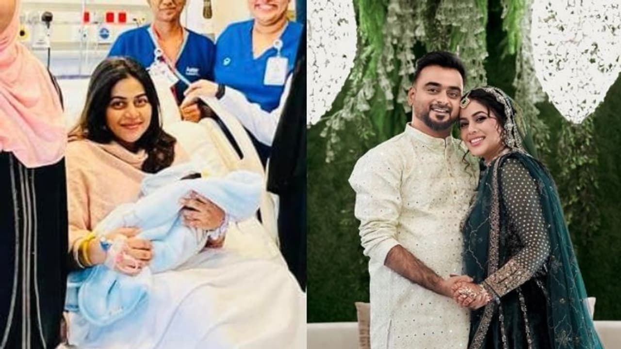 മകന് ദുബൈ കിരീടാവകാശിയുടെ പേര് നൽകി ഷംനയും ഷാനിദും