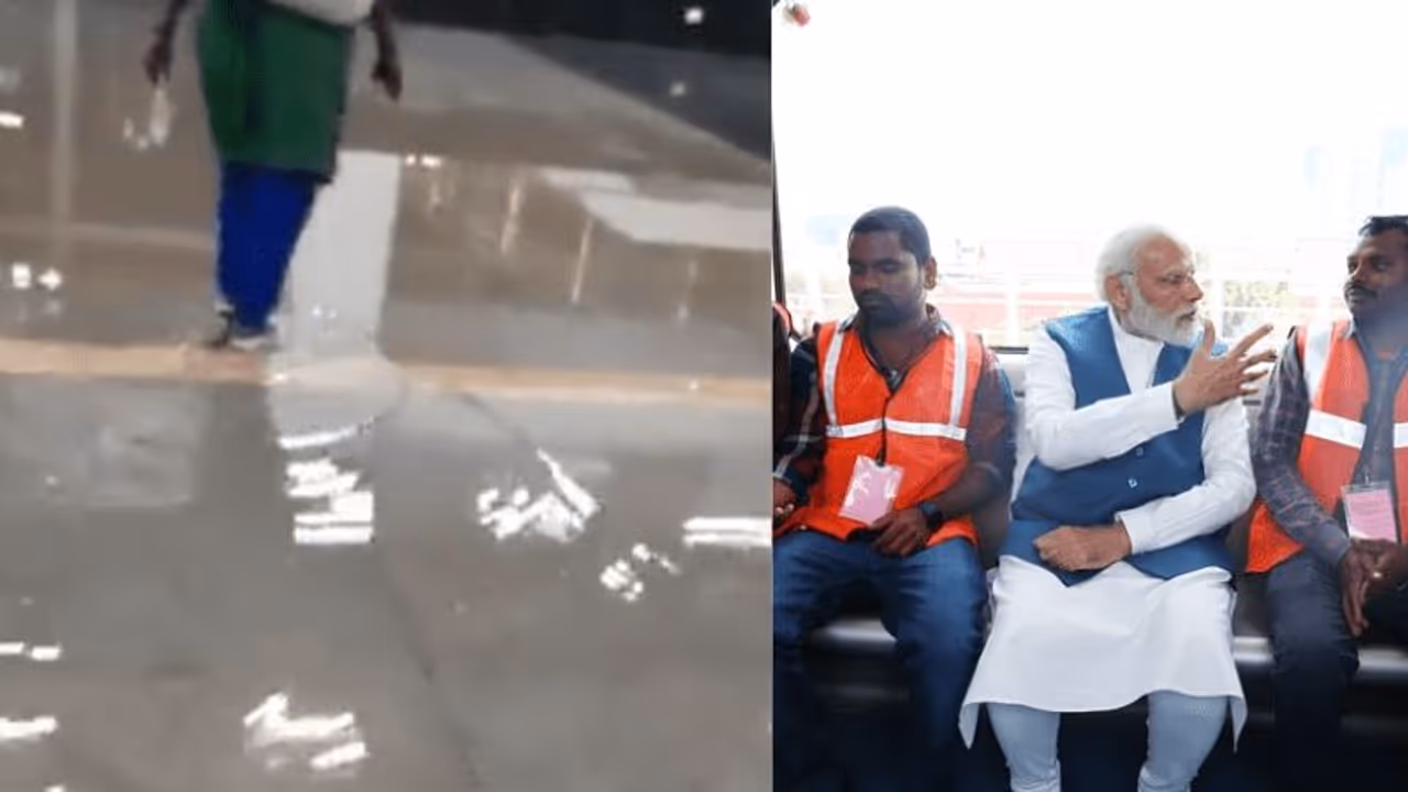 ప్రధాని మోడీ ప్రారంభించిన వారంలోపే వ‌ర్ష‌పు నీటితో నిండిన మెట్రో స్టేషన్‌