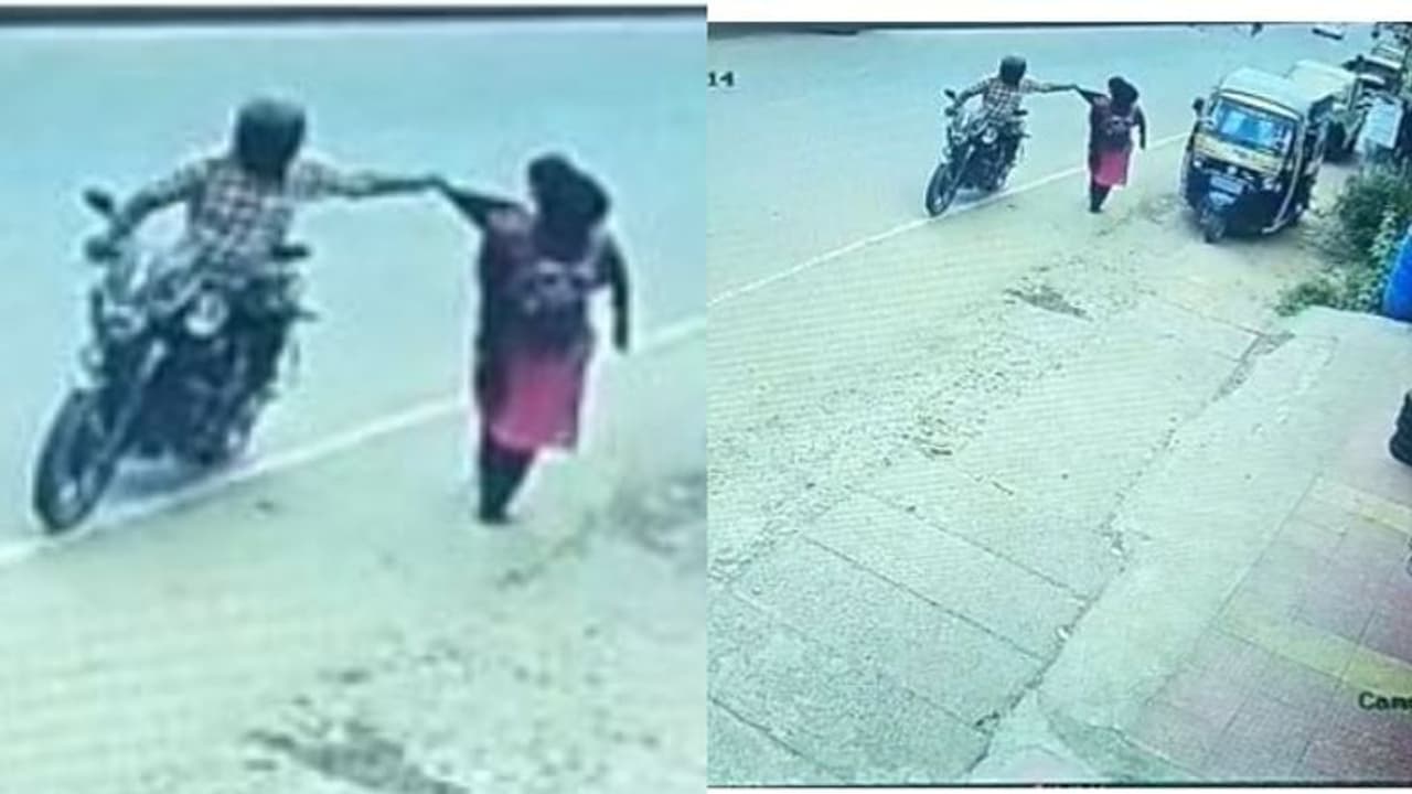 'സമയം നട്ടുച്ച, ചെക്ക് ഷര്ട്ടും കറുത്ത പാന്റും വേഷം', മാനന്തവാടിയിൽ ബൈക്കിലെത്തി യുവതിയുടെ മാല പൊട്ടിച്ചു 'സമയം നട്ടുച്ച, ചെക്ക് ഷര്ട്ടും കറുത്ത പാന്റും വേഷം', മാനന്തവാടിയിൽ ബൈക്കിലെത്തി യുവതിയുടെ മാല പൊട്ടിച്ചു