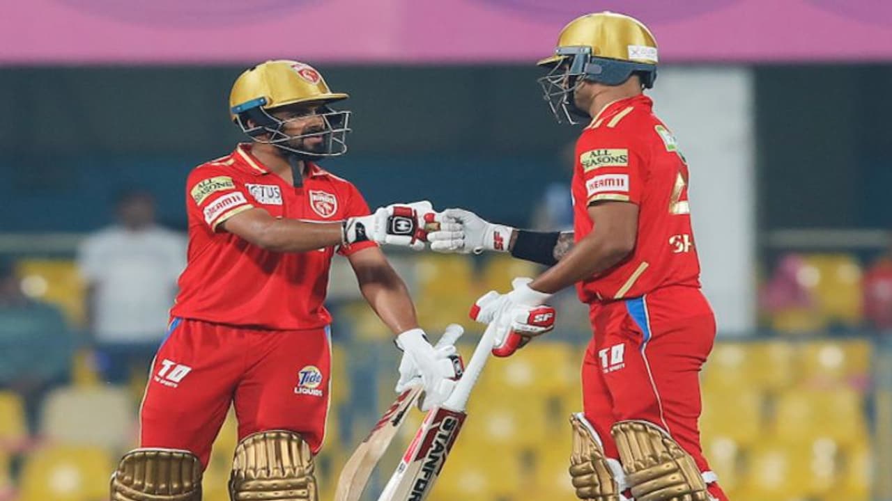 IPL 2023: வெடி வெடின்னு வெடித்த பிரப்சிம்ரன் சிங், ஷிகர் தவான் ராஜஸ்தான் ராயல்ஸுக்கு 198 ரன்கள் இலக்கு! IPL 2023: வெடி வெடின்னு வெடித்த பிரப்சிம்ரன் சிங், ஷிகர் தவான் ராஜஸ்தான் ராயல்ஸுக்கு 198 ரன்கள் இலக்கு!