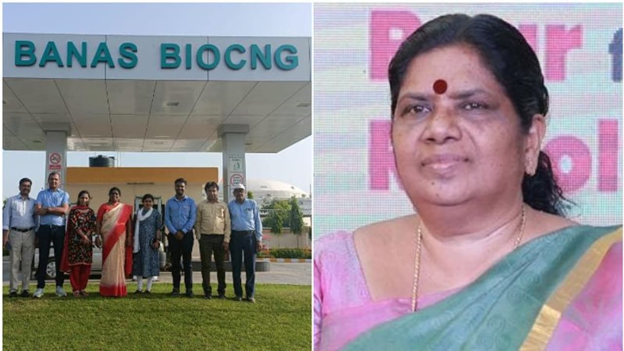 'ചാണകം ഉപയോഗിച്ച് സിഎന്ജി'; ഗുജറാത്തിലെ ചിത്രങ്ങള് പങ്കുവച്ച് മന്ത്രി ചിഞ്ചുറാണി 'ചാണകം ഉപയോഗിച്ച് സിഎന്ജി'; ഗുജറാത്തിലെ ചിത്രങ്ങള് പങ്കുവച്ച് മന്ത്രി ചിഞ്ചുറാണി