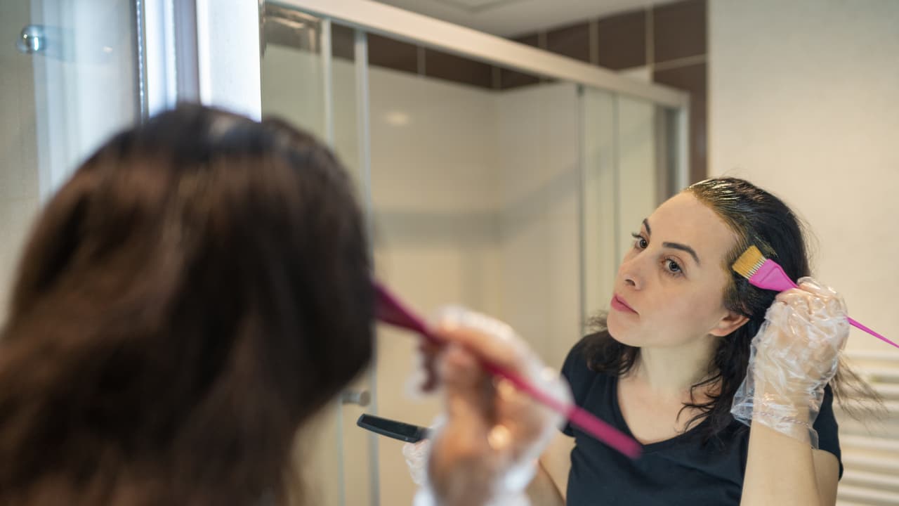 dyeing hair dyeing hair