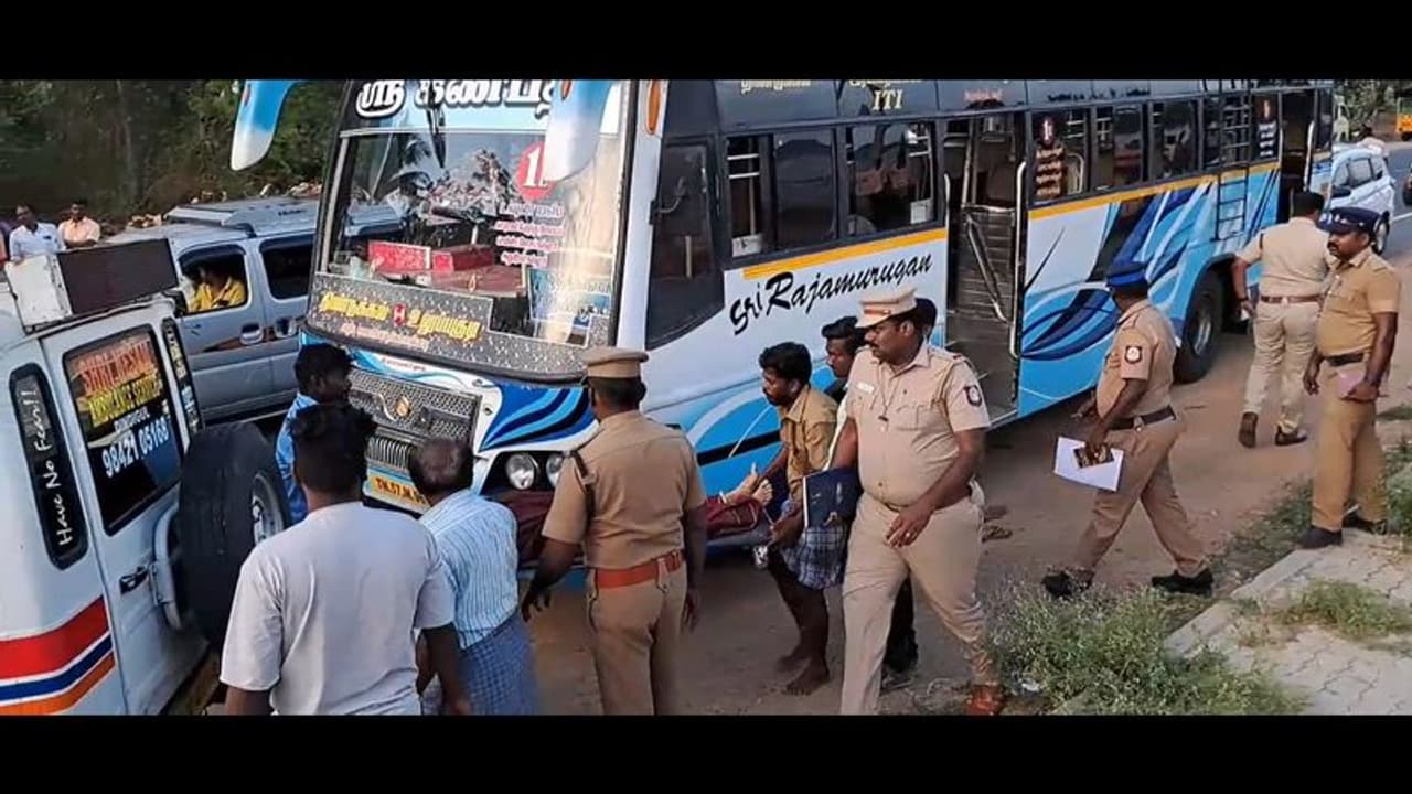 ஓடும் பேருந்தில் பெண் வெட்டிக்கொலை பயணிகள் அலறியடித்து ஓட்டம்