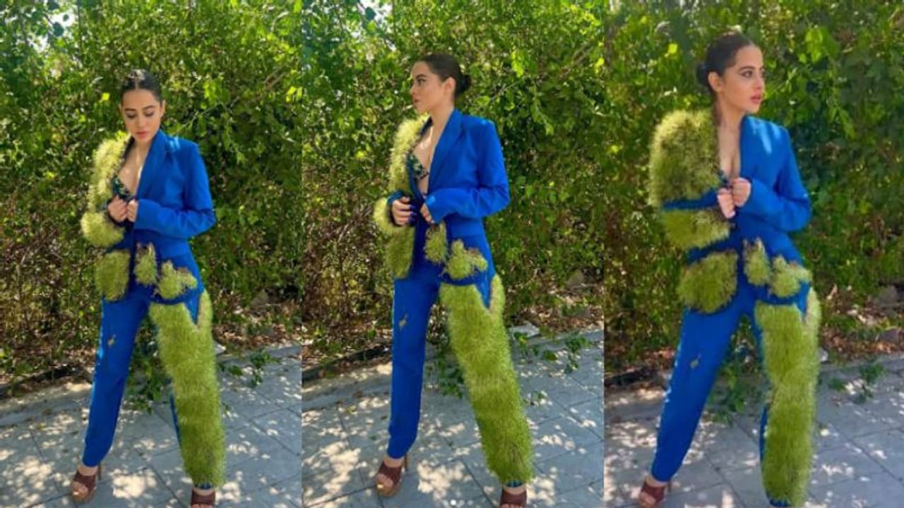 'ഇത് 10 ദിവസം വെള്ളമൊഴിച്ച് വളർത്തിയ പുല്ല്'; ഫാഷന്‍ പരീക്ഷണവുമായി ഉർഫി 